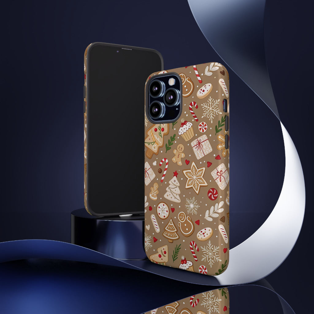 Christmas Gingerbread Pattern Tough Phone Case