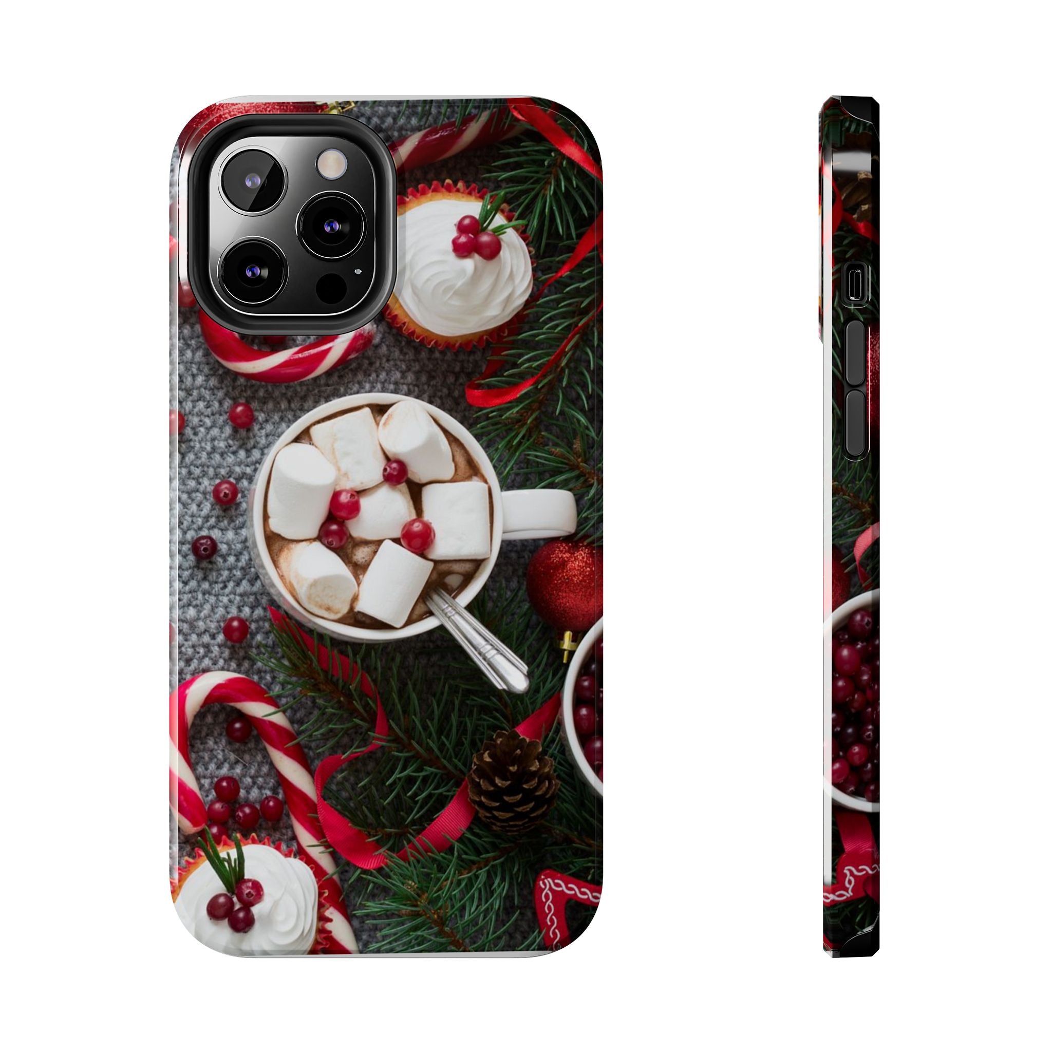 Christmas Hot Cocoa Tough Phone Case — Festive Holiday Drink Design