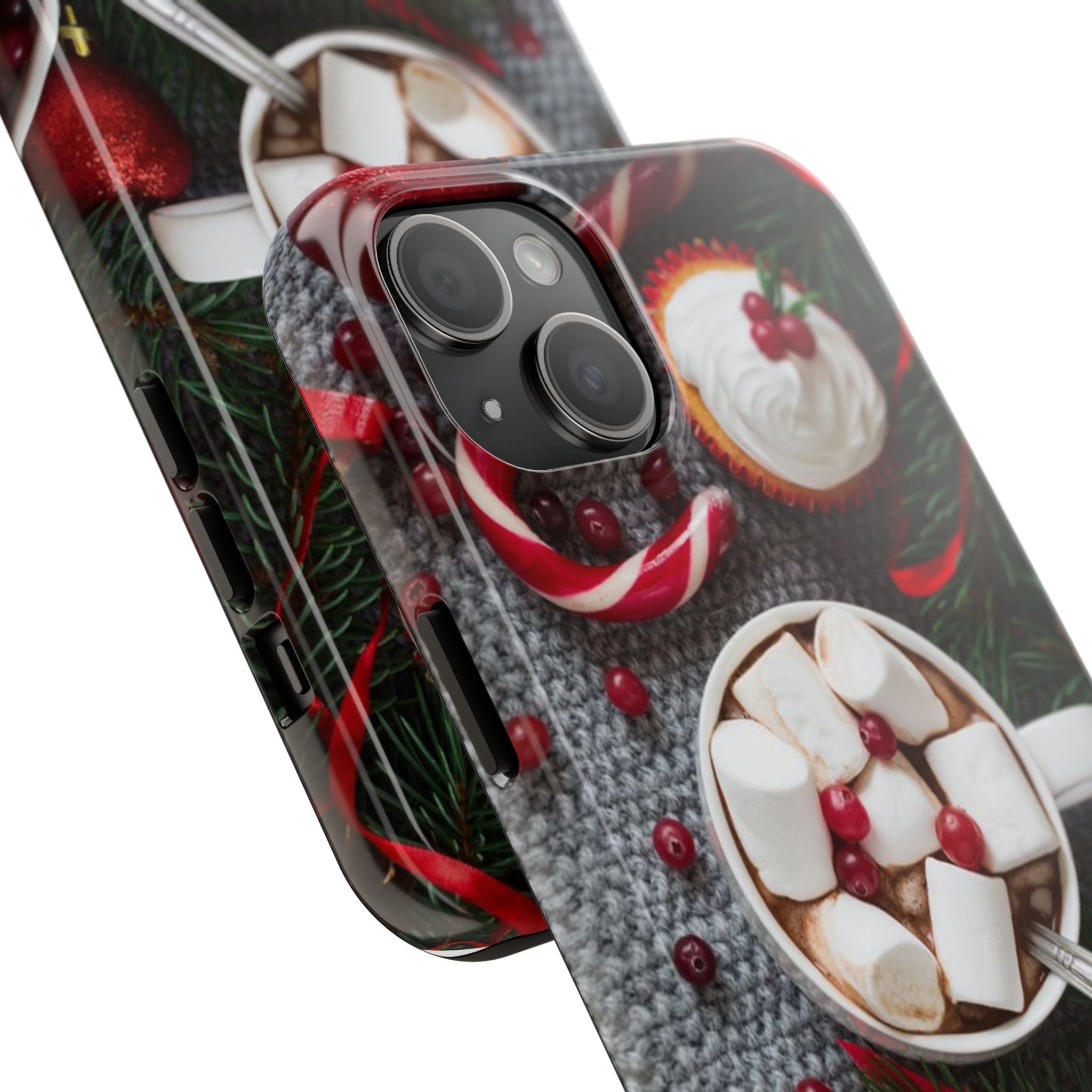 Christmas Hot Cocoa Tough Phone Case — Festive Holiday Drink Design