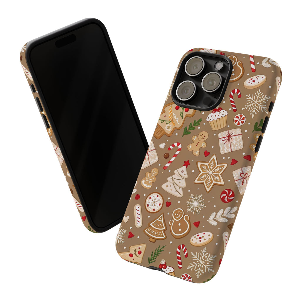 Christmas Gingerbread Pattern Tough Phone Case