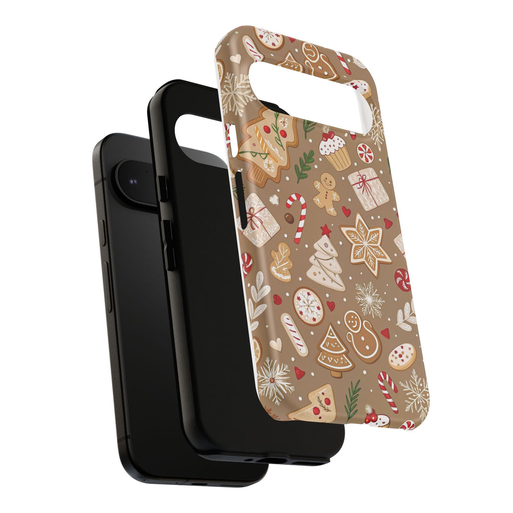 Christmas Gingerbread Pattern Tough Phone Case