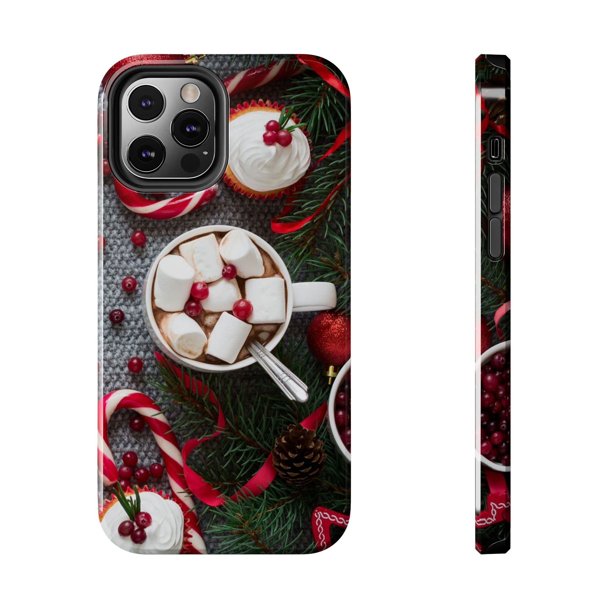 Christmas Hot Cocoa Tough Phone Case — Festive Holiday Drink Design