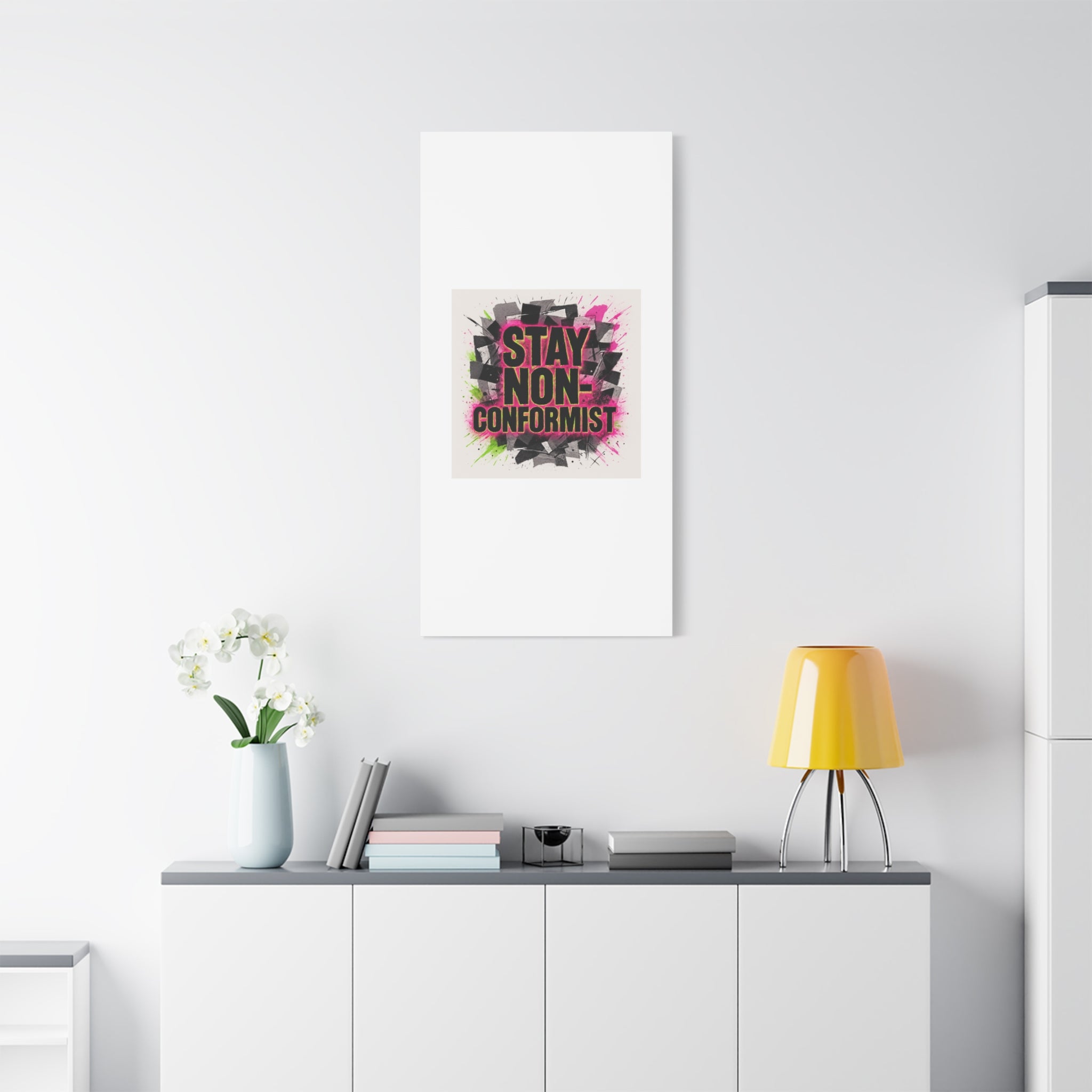 Canvas Wall Art — “Stay Non-Conformist” Street Art Print