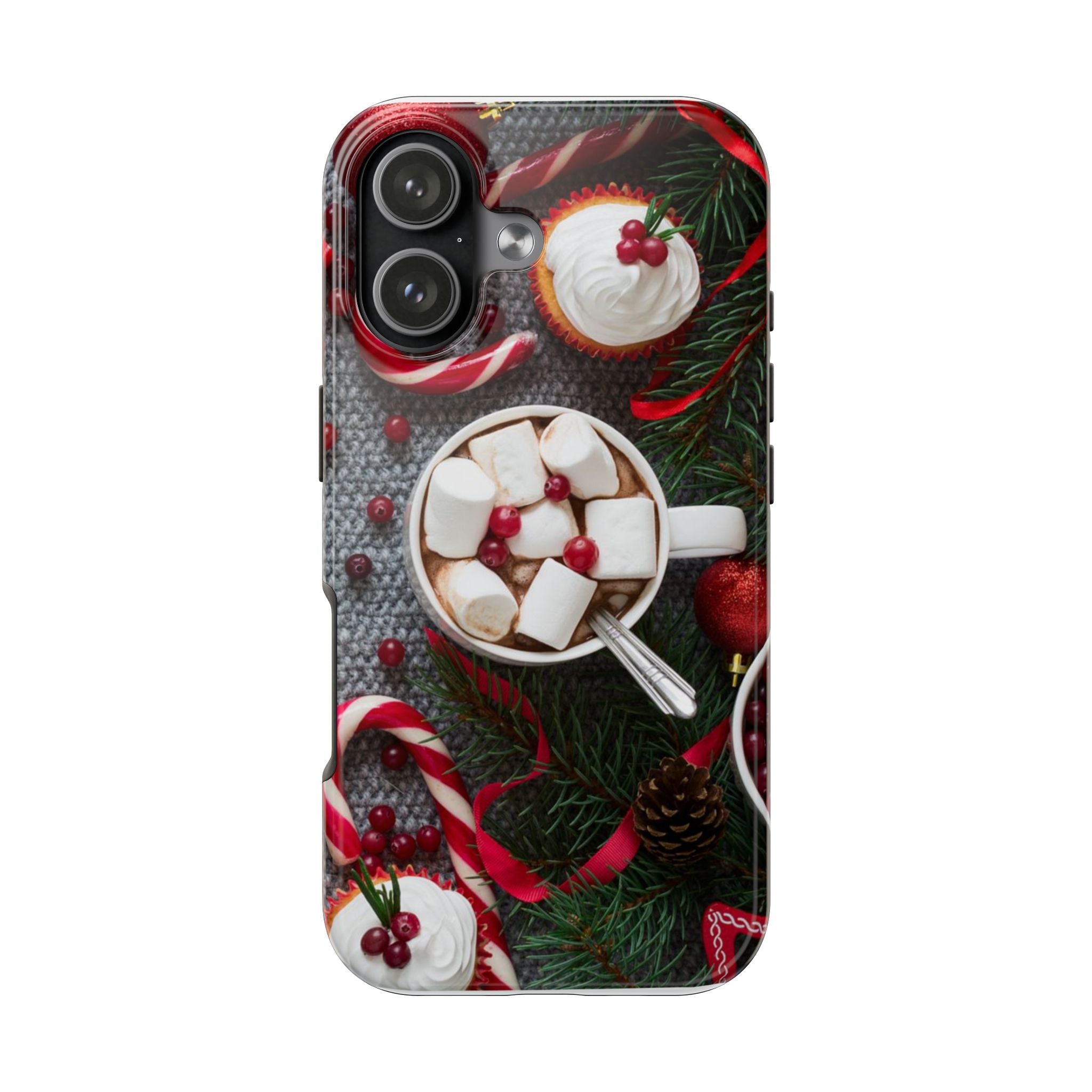 Christmas Hot Cocoa Tough Phone Case — Festive Holiday Drink Design