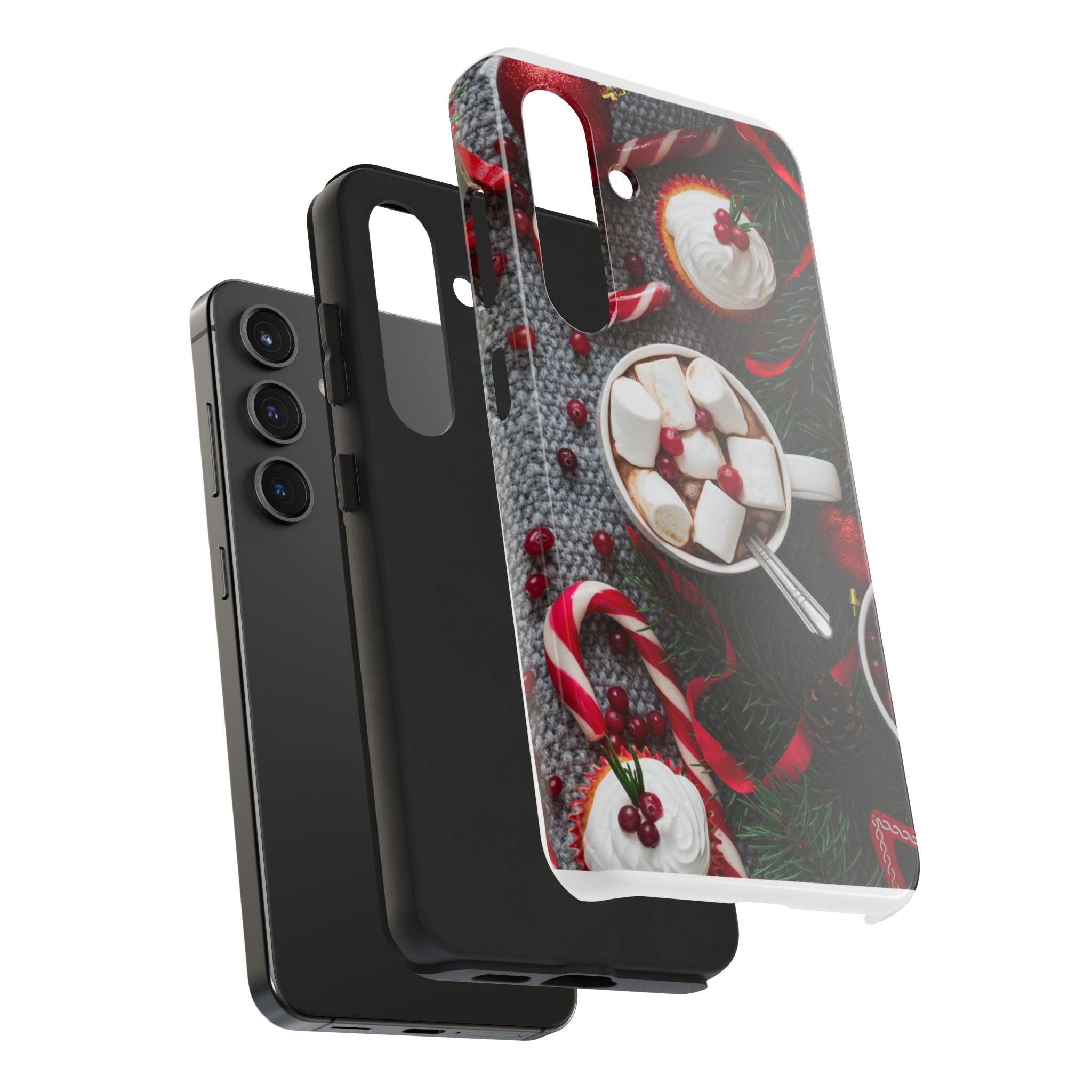 Christmas Hot Cocoa Tough Phone Case — Festive Holiday Drink Design