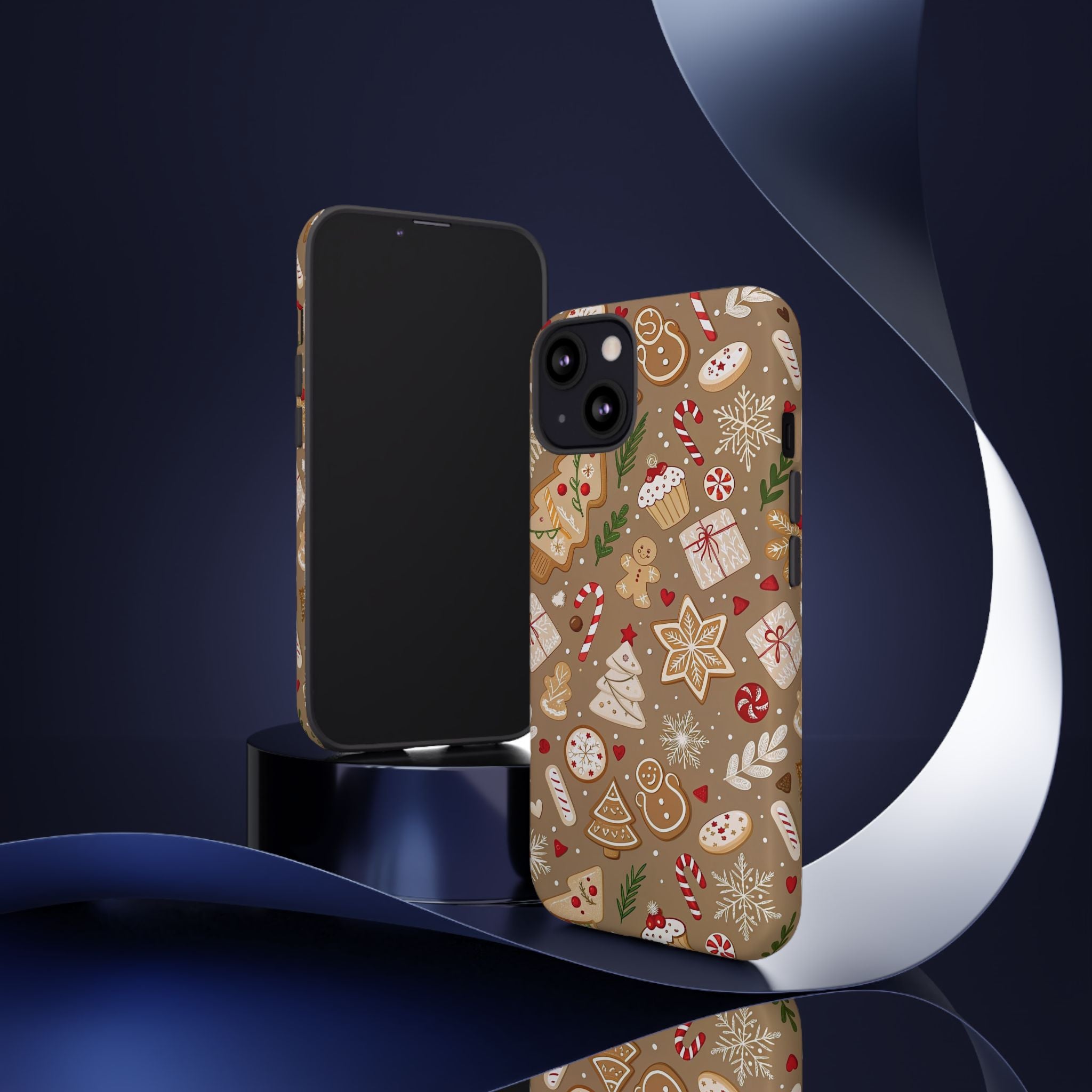 Christmas Gingerbread Pattern Tough Phone Case