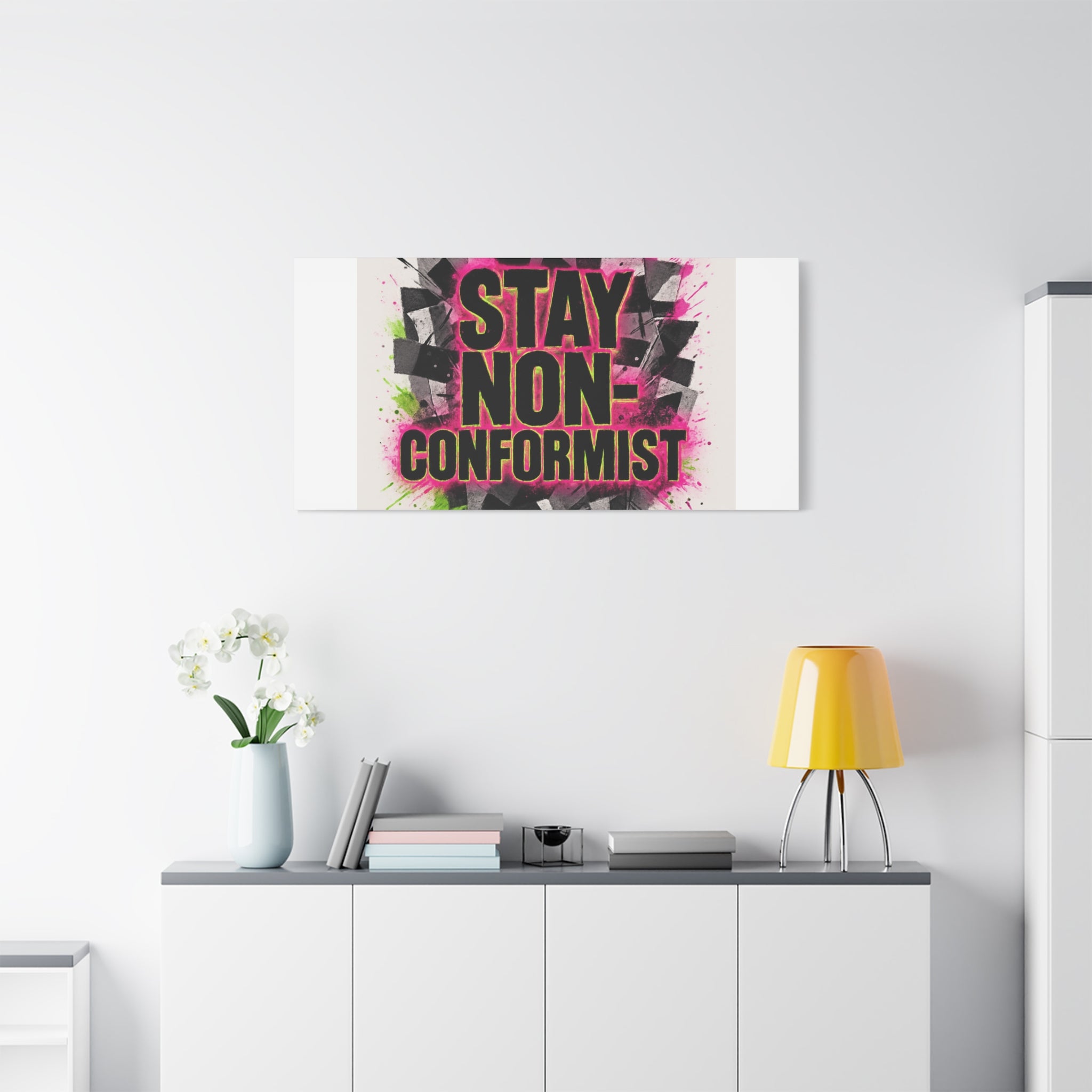 Canvas Wall Art — “Stay Non-Conformist” Street Art Print