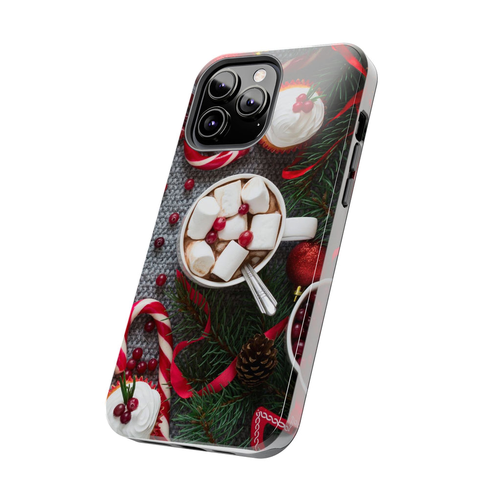 Christmas Hot Cocoa Tough Phone Case — Festive Holiday Drink Design