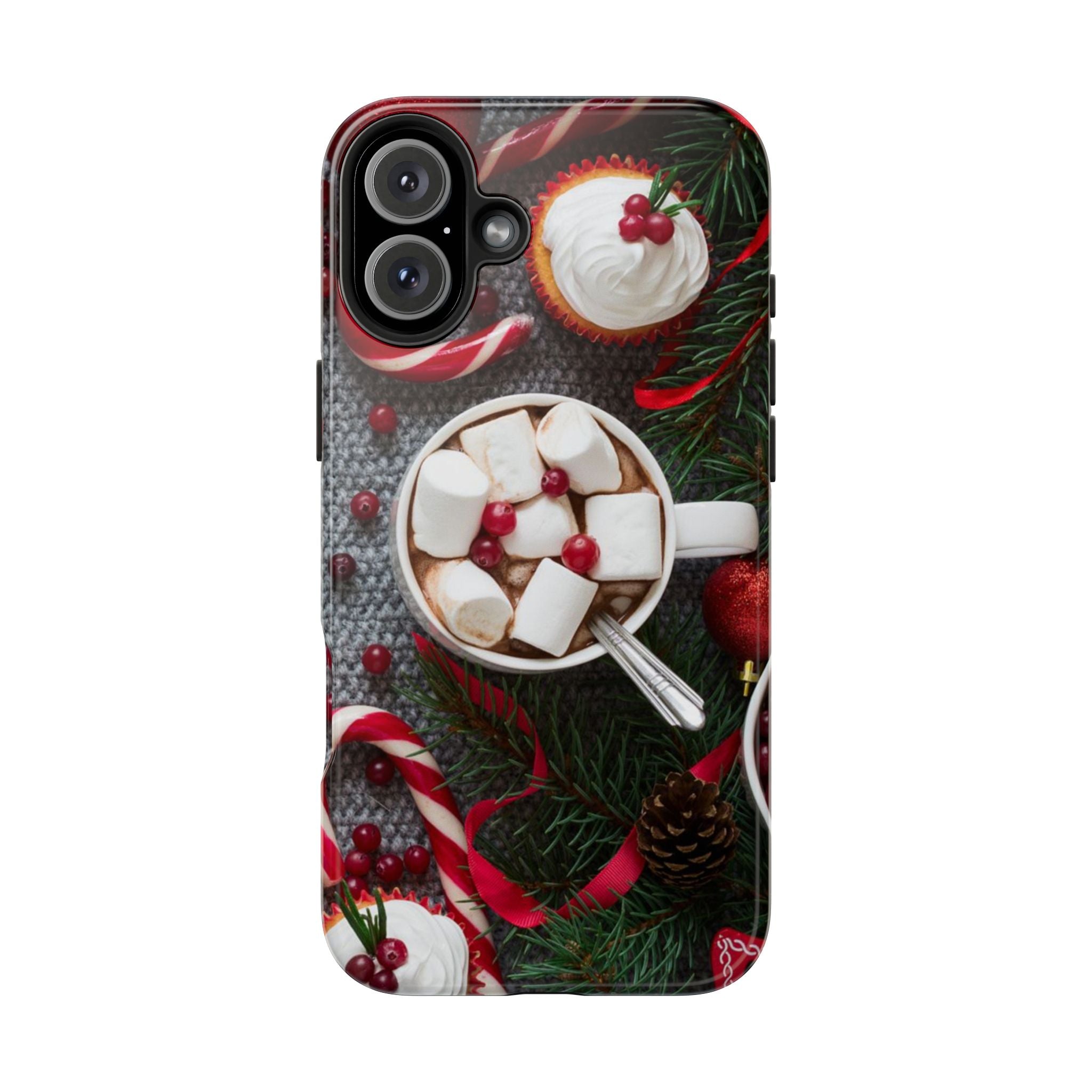 Christmas Hot Cocoa Tough Phone Case — Festive Holiday Drink Design