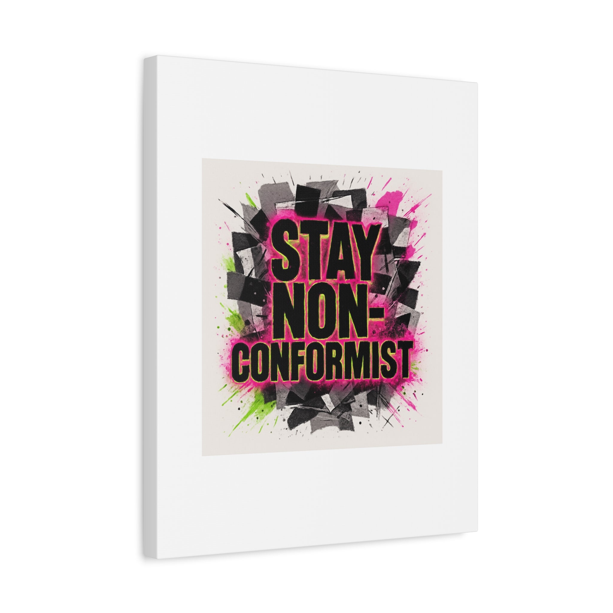 Canvas Wall Art — “Stay Non-Conformist” Street Art Print