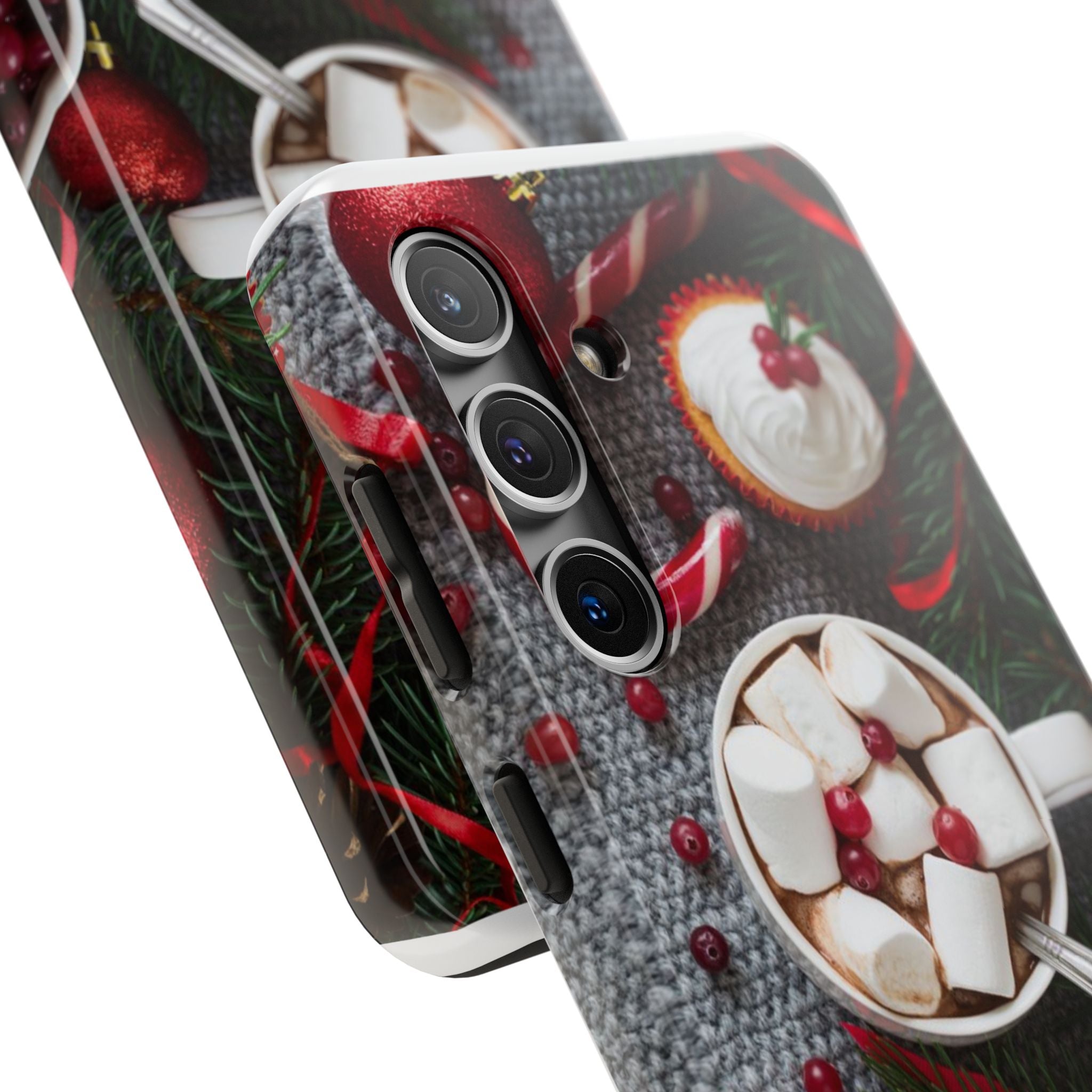 Christmas Hot Cocoa Tough Phone Case — Festive Holiday Drink Design