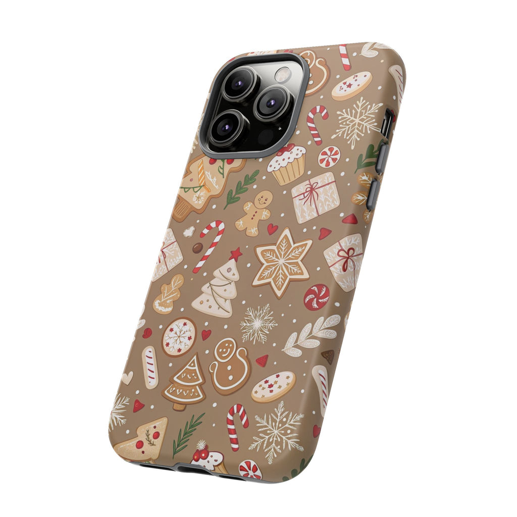 Christmas Gingerbread Pattern Tough Phone Case