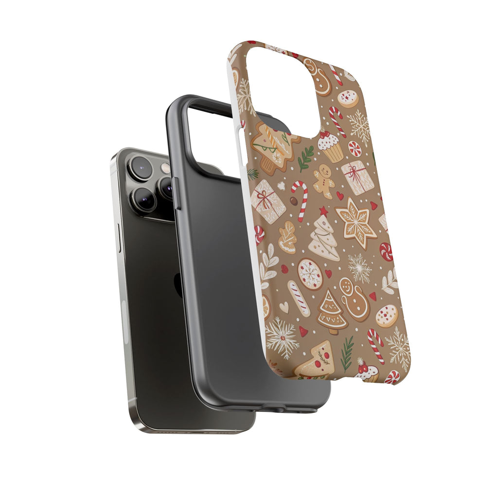 Christmas Gingerbread Pattern Tough Phone Case