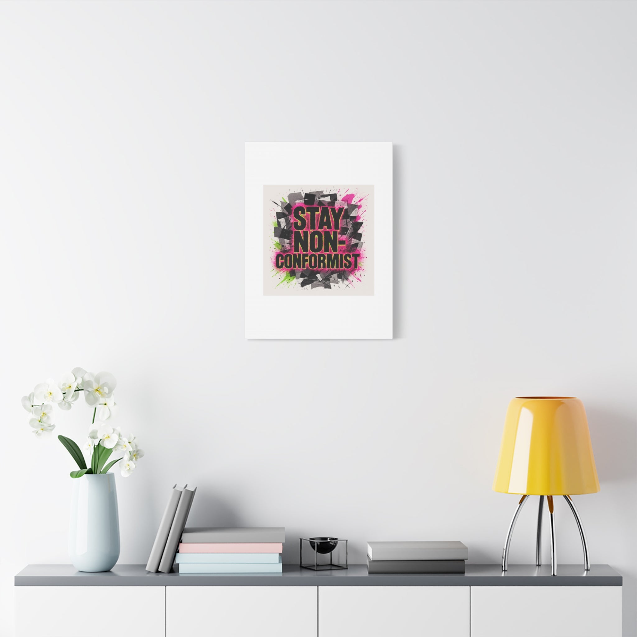 Canvas Wall Art — “Stay Non-Conformist” Street Art Print