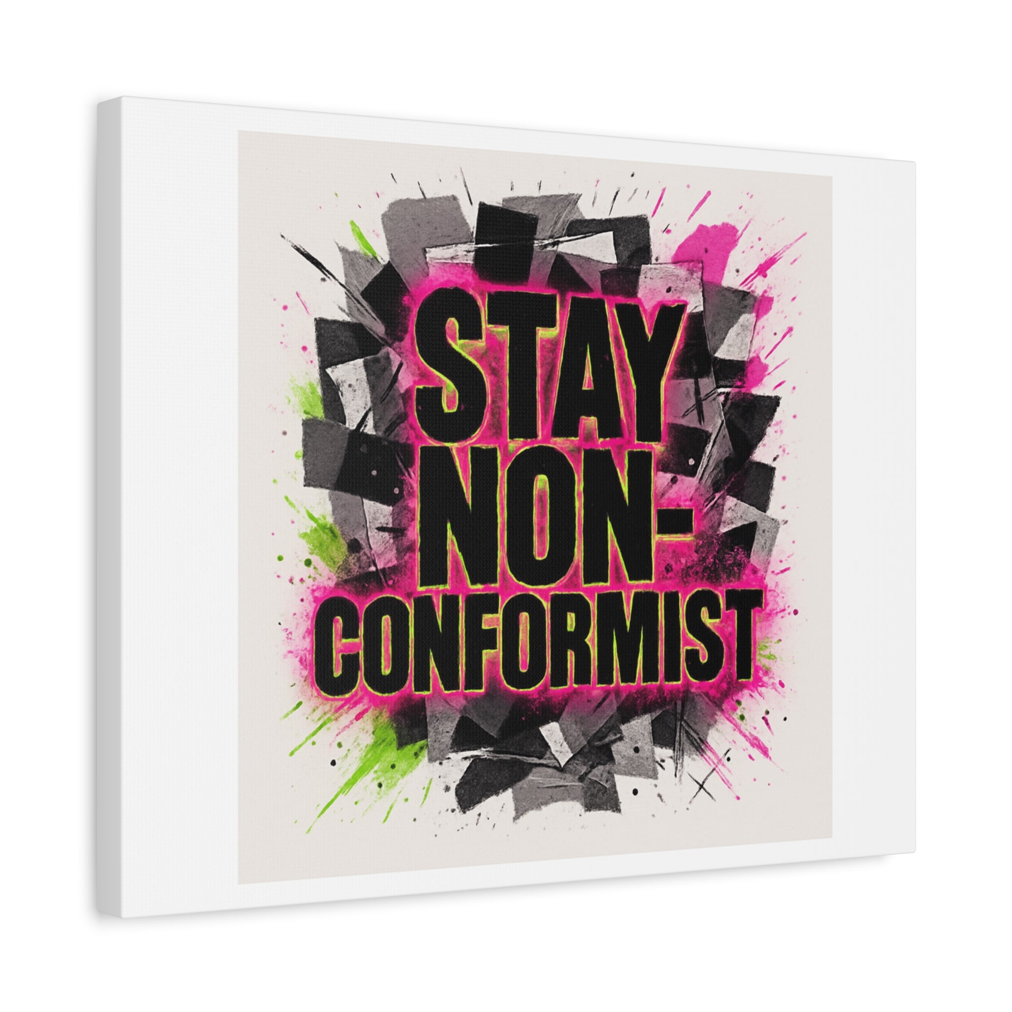 Canvas Wall Art — “Stay Non-Conformist” Street Art Print