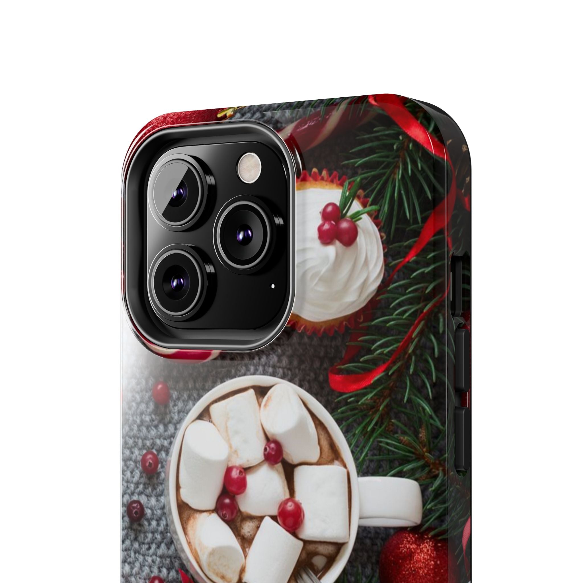 Christmas Hot Cocoa Tough Phone Case — Festive Holiday Drink Design