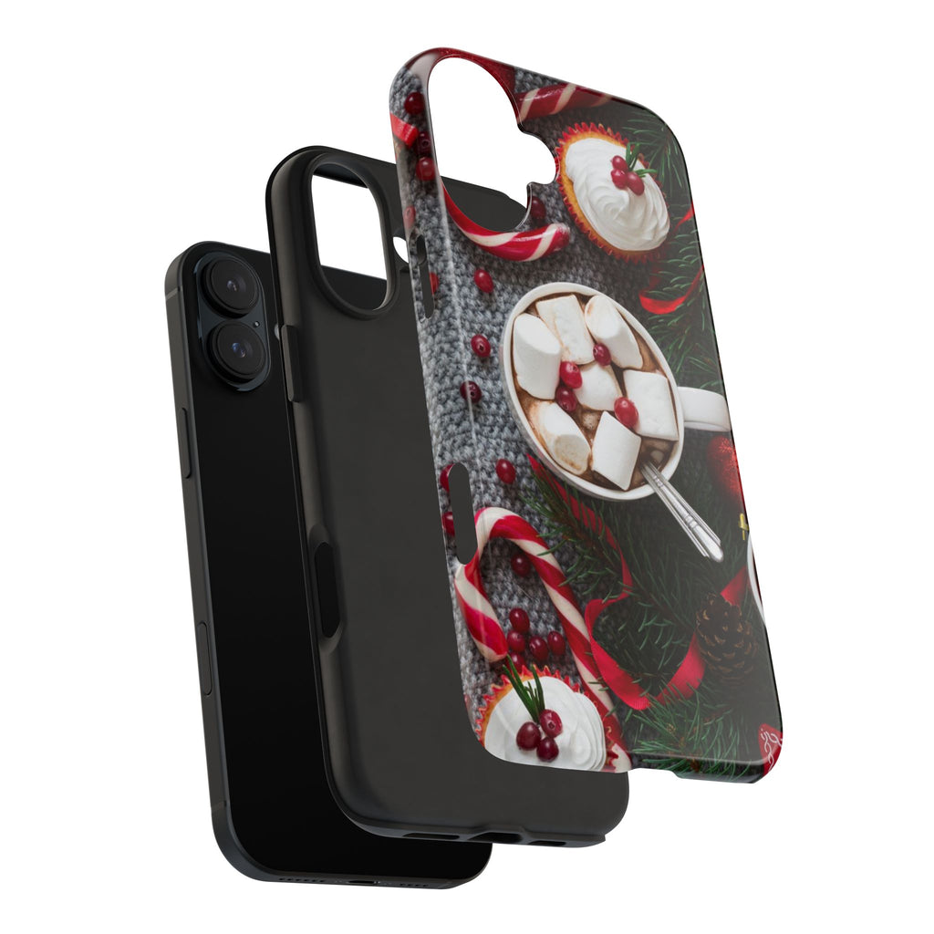 Christmas Hot Cocoa Tough Phone Case — Festive Holiday Drink Design