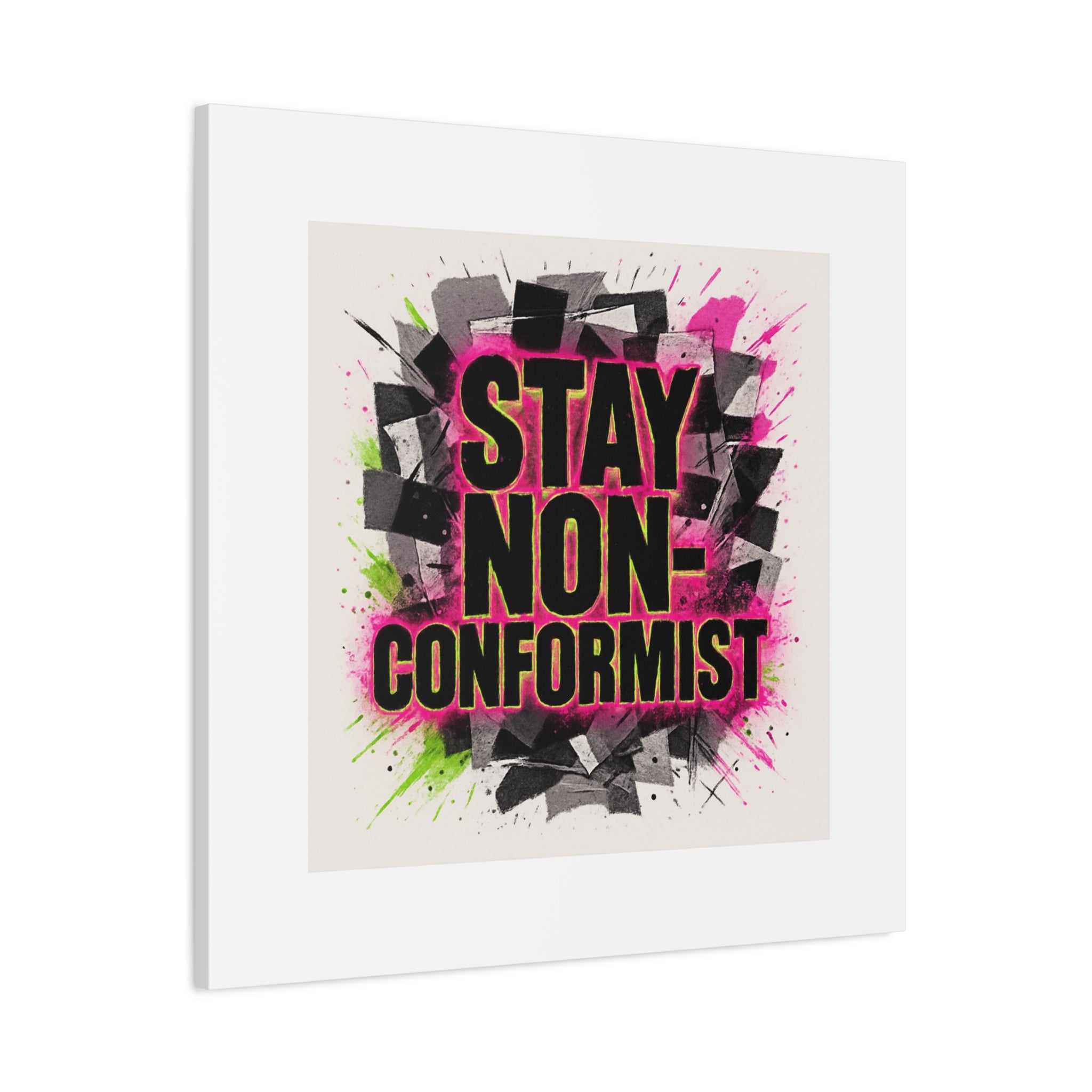 Canvas Wall Art — “Stay Non-Conformist” Street Art Print