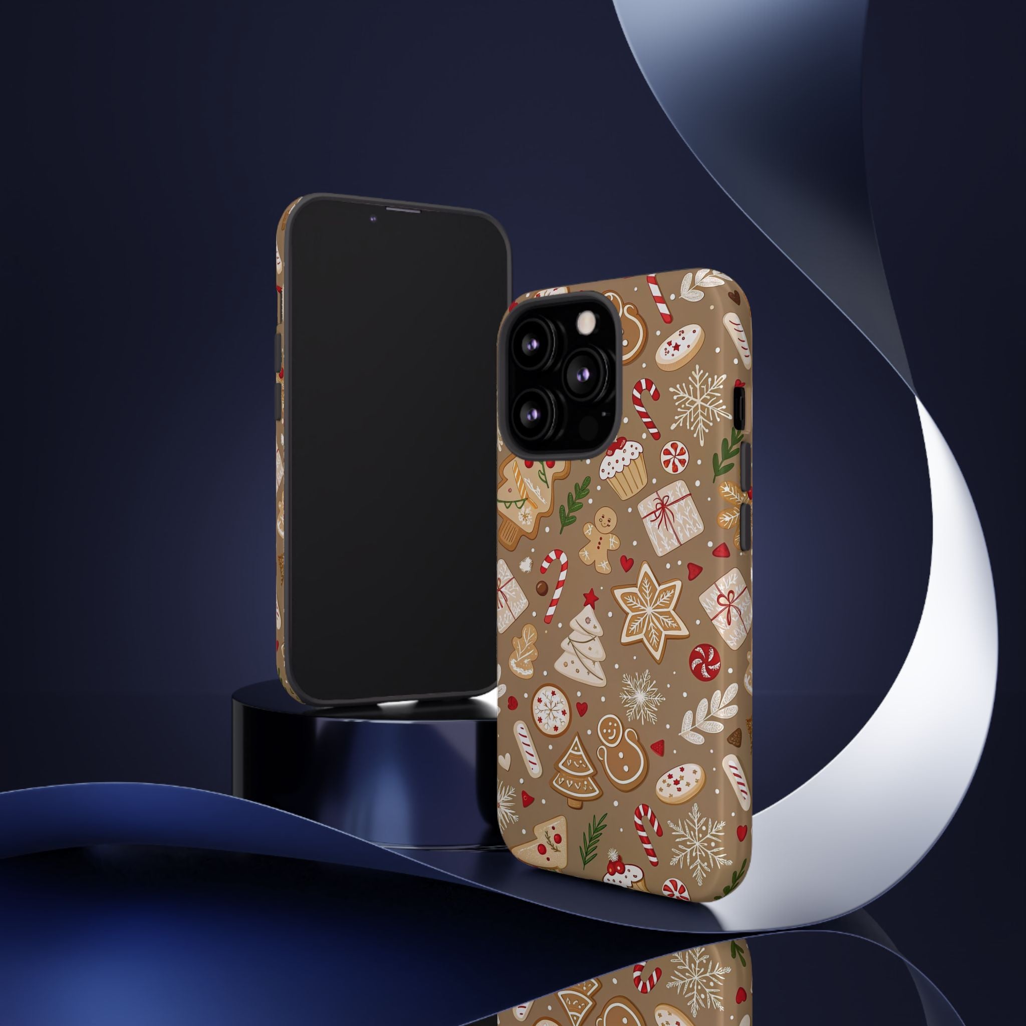 Christmas Gingerbread Pattern Tough Phone Case