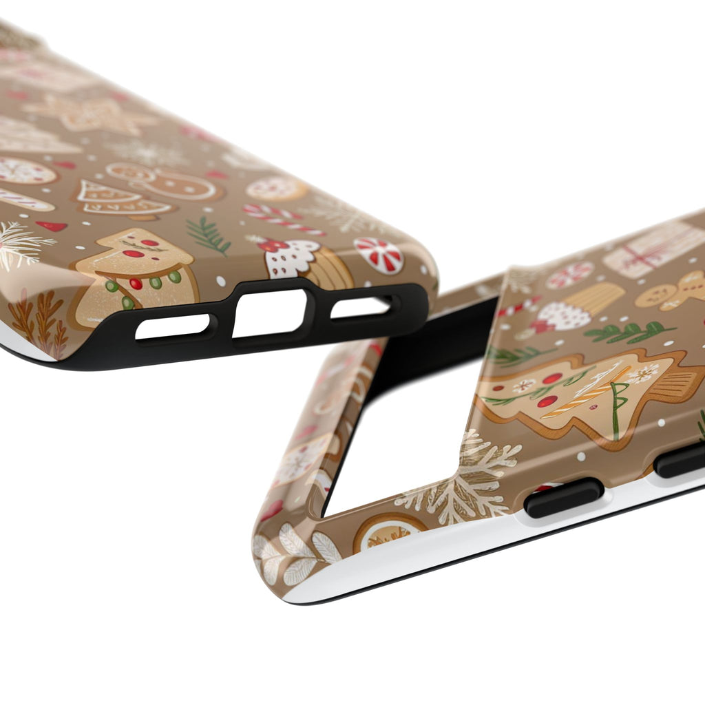 Christmas Gingerbread Pattern Tough Phone Case